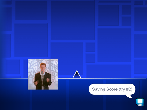 rick roll geometry dash
