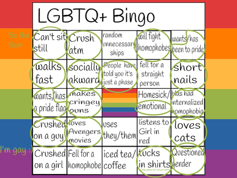 LGBTQ+ bingo!!!
