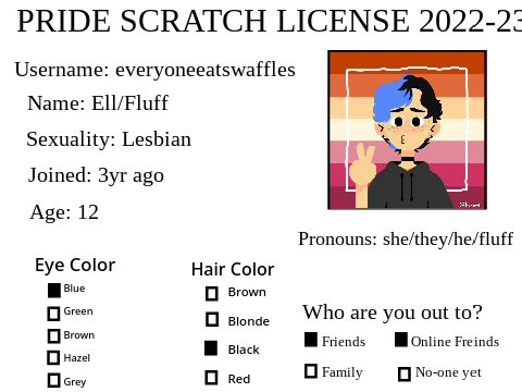 Pride Scratch License Card 2022-2023 ;) 