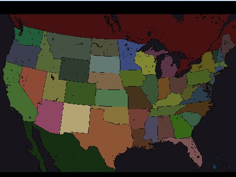 Map Of The Contiguous United States