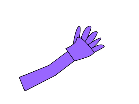 a non blocky hand (kinda)