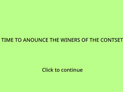 WINNERS FOR CONTEST 