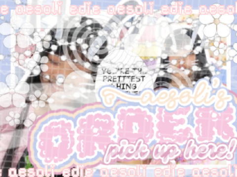 ⌒ ⚟ ⊹˚₊ ໒꒱ ◍rder (´◡` ♡) pick up ˚•⩊• .+ ☽