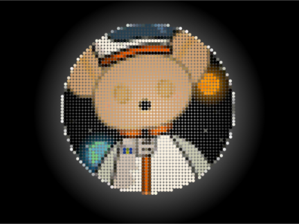 3D ASTRO POOKY logo