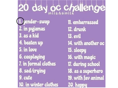 20 day OC challenge (Day 1) 
