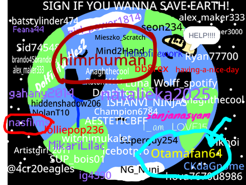 Sign if you wanna save Earth! remix x14 (+1 every time) remix remix remix remix remix remix r… remix