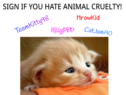 Sign If You Hate Animal Cruelty! remix