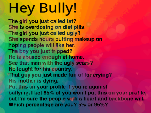 Hey Bully! Look over here!