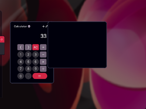 RedOS Calculator + integrated text engine
