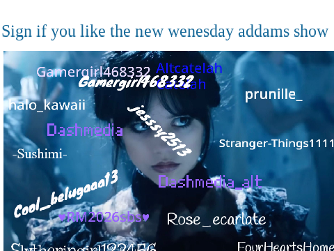 Sigh if you love Wednesday