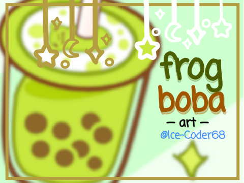 ‧₊˚✩彡frog boba ❥ art‧₊˚✩彡