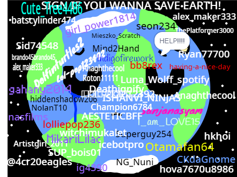 Sign if you wanna save Earth!  remix