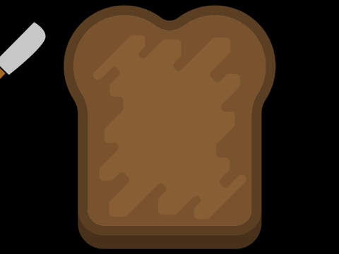 Toasty Toast with knife