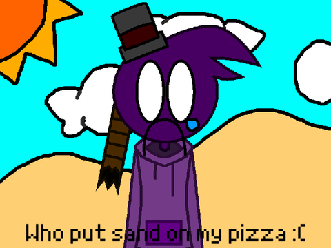 Who put sand on my pizza :(