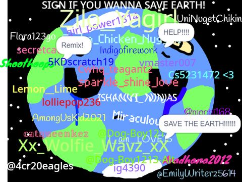 Sign if you wanna save Earth!  remix remix