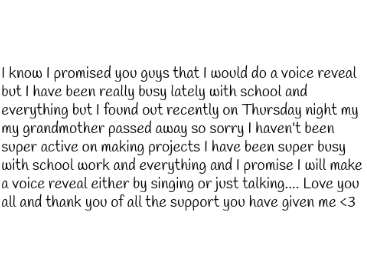 Sry guys and here's an update on things