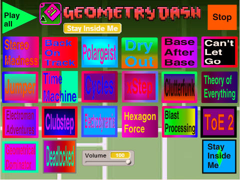 Geometry Dash Music (Includes Meltdown 1.0)