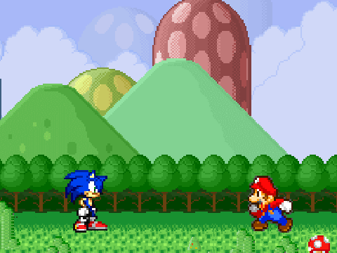 mario v.s sonic