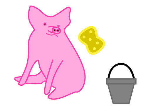 Realistic pig wash