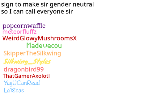 The sir petition remix