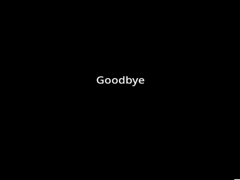 Goodbye, The end of an era