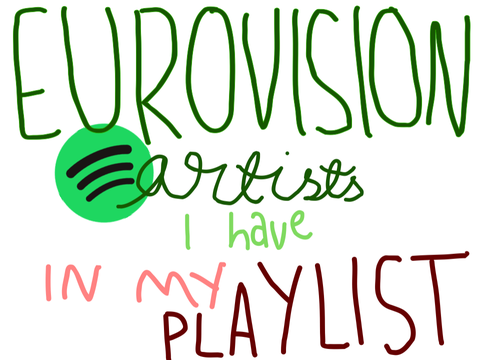 eurovision artists that i have in my playlist
