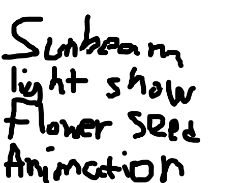 Sunbeam Light Show Flower Seed - Animation