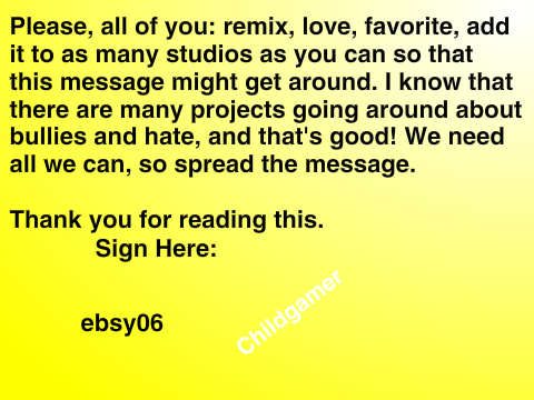 Sign if Bullying has to STOP! remix