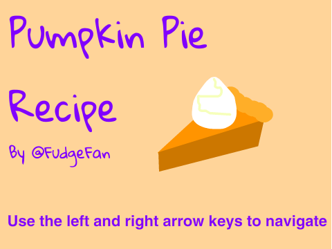 Pumpkin Pie Recipe 
