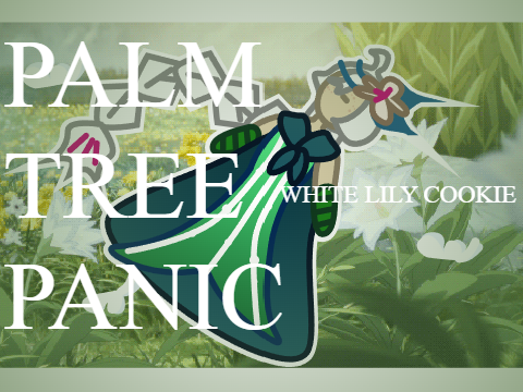 Palm Tree Panic - White Lily Cookie - CRK