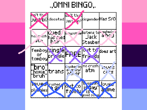 LGBTQ+ Omnisexual Bingo Board! remix