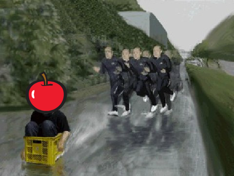 Catch that apple!!!!