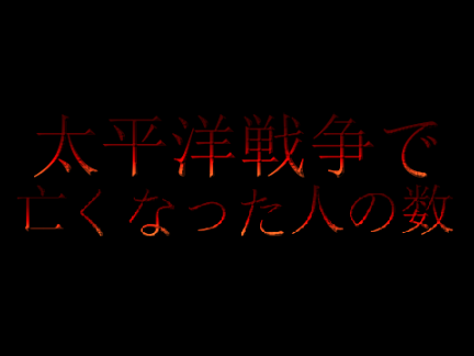 太平洋戦争で亡くなった人の数
