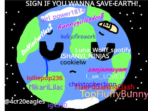 Sign if you wanna save Earth! Remix x17