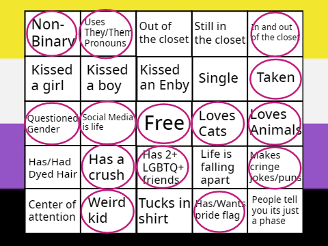 Non-Binary Bingo!  remix