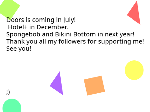 I'm back with a message...