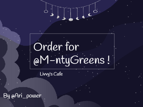 Order for @M-ntyGreens