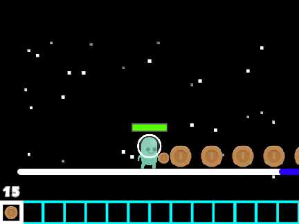 Space Battles scrolling Platformer ( for single player )