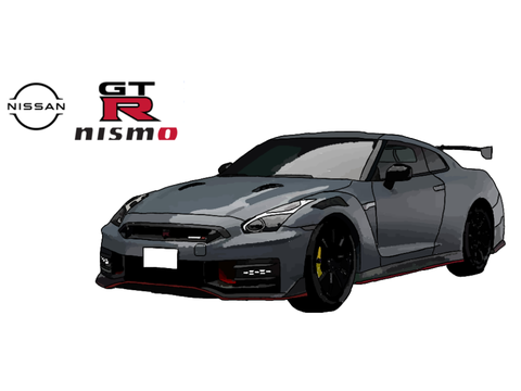 車のイラスト57〜日産 GT-R NISMO 2024〜