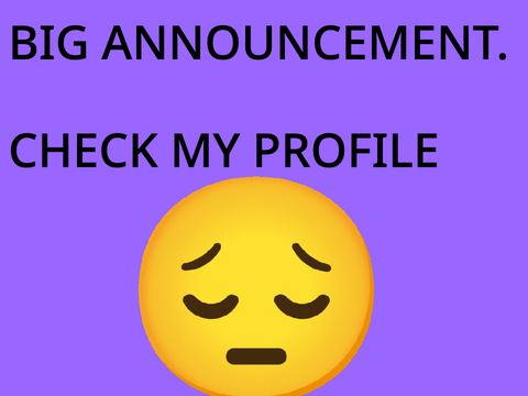 BIG ANNOUNCEMENT