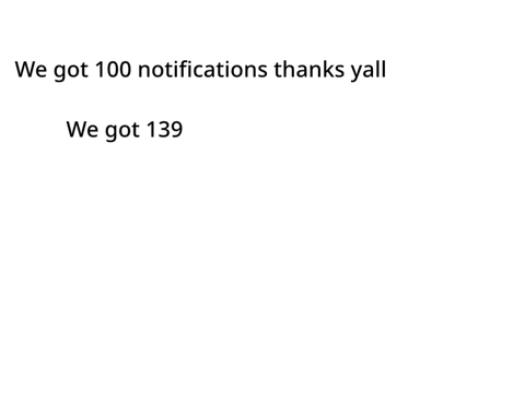 We did it 