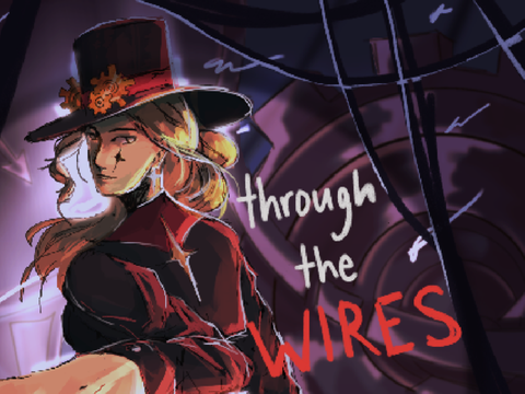 through the wires