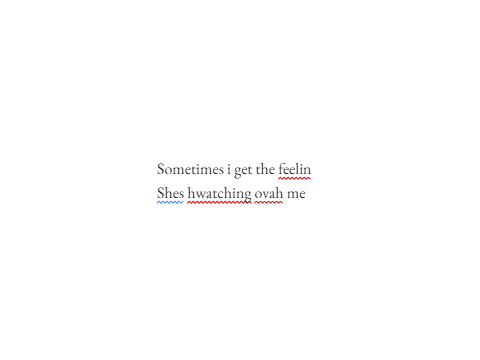 Sometimes I get the feelin