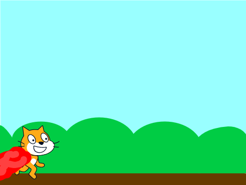 scratch cat can fly  press ⭐