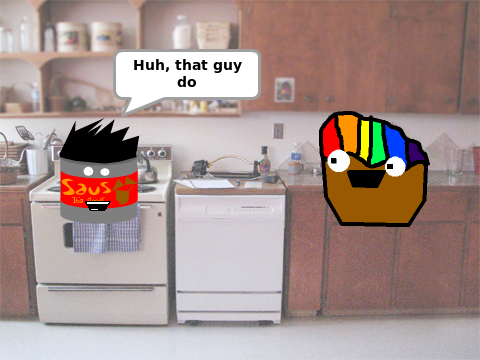 SAUS meets Rainbow Muffin