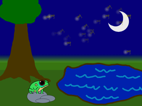 Night Time Frog Art FROG CONTEST! entry