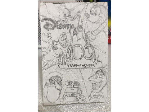 Mini Disney Drawing Booklet