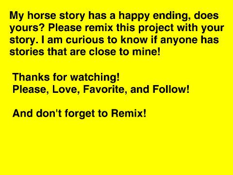 819809's Horse Story
