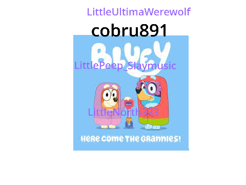 sign your username if you love Bluey a lot