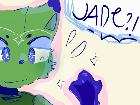 jade ?! Σ(°ロ°) // at with @Nzbula #art